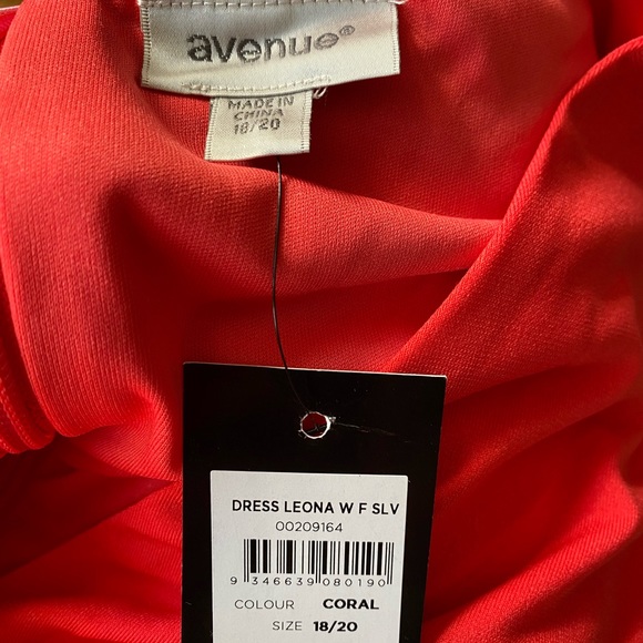 New Women’s bright PINK casual formal high low vneck dress, Size 18/20 - Picture 4 of 11